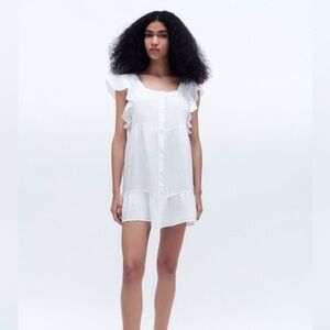 Zara Tiered Linen Dress